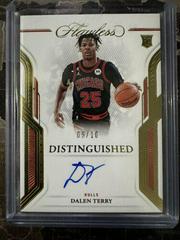 Dalen Terry [Gold] #38 Basketball Cards 2022 Panini Flawless Distinguished Auto Prices