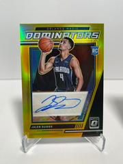 Jalen Suggs [Gold] #RD-JSG Basketball Cards 2021 Panini Donruss Optic Rookie Dominators Signatures Prices