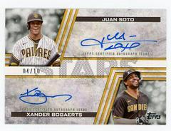Juan Soto, Xander Bogaerts Baseball Cards 2023 Topps Stars Dual Autographs Prices