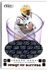 Joseph Addai [Gold Autograph] #D-30 Football Cards 2006 Sage Hit Design for Success Prices