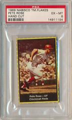 Pete Rose [Hand Cut] Baseball Cards 1969 Nabisco Team Flakes Prices