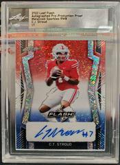 Zamir White [Metalized Sparkles Red White Blue] Football Cards 2022 Leaf Flash Autographs Prices