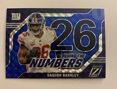 Saquon Barkley [Blue] #26 Football Cards 2023 Panini Zenith Behind the Numbers Prices