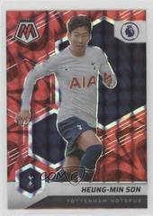 Heung Min Son [Reactive Red Mosaic] Soccer Cards 2021 Panini Mosaic Premier League Prices