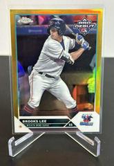 Brooks Lee [Gold] #PD-101 Baseball Cards 2023 Topps Pro Debut Prices