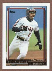 Alex Cole [Winner #170 Baseball Cards 1992 Topps Gold Prices