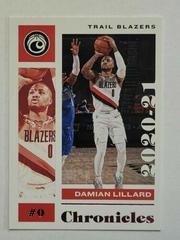 Damian Lillard [Pink] Basketball Cards 2020 Panini Chronicles Prices