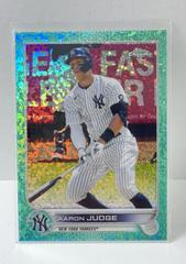Aaron Judge [Aqua Mini Diamond] Baseball Cards 2022 Topps Chrome Prices