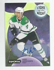 Miro Heiskanen [Green Autograph] #LN-MH Hockey Cards 2022 Upper Deck Synergy Light Up The Night Prices