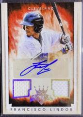 Francisco Lindor [Autograph Materials Silver] Baseball Cards 2015 Panini Diamond Kings Prices