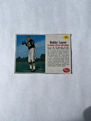 Bobby Layne [Hand Cut] #126 Football Cards 1962 Post Cereal Prices