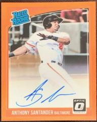 Anthony Santander [Orange] #RRS-AS Baseball Cards 2018 Panini Donruss Optic Rated Rookie Signatures Prices