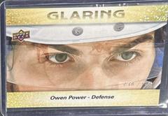 Owen Power [Gold] #GL-9 Hockey Cards 2023 Upper Deck Glaring Prices
