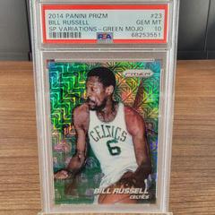 Bill Russell [Green Mojo] #23 Basketball Cards 2014 Panini Prizm SP Variations Prices