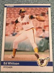 Ed Whitson #316 Baseball Cards 1984 Fleer Prices
