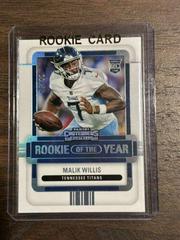Malik Willis [Silver] #ROY-MWI Football Cards 2022 Panini Contenders Rookie of the Year Prices