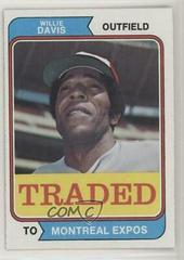 Willie Davis #165T Baseball Cards 1974 Topps Traded Prices