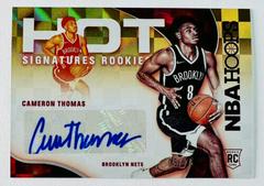 Cameron Thomas [Red] #HSR-CT Basketball Cards 2021 Panini Hoops Hot Signatures Rookies Prices