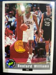 Benford Williams #15 Basketball Cards 1992 Classic Draft Picks Prices