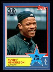 Rickey Henderson [Blue] Baseball Cards 2018 Topps 1983 Baseball All Stars Prices
