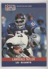 Lawrence Taylor #231 Football Cards 1990 Pro Set FACT Cincinnati Prices