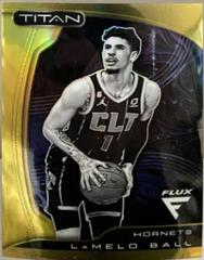 LaMelo Ball [Gold] #11 Basketball Cards 2022 Panini Flux Titan Prices