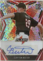 Clayton Beeter [Red] #BA-CB1 Baseball Cards 2020 Leaf Flash Autographs Prices