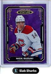 Nick Suzuki [Design Variant Purple] #2 Hockey Cards 2021 Upper Deck Stature Prices