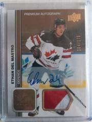 Ethan Del Mastro [Autograph Patch] #11 Hockey Cards 2023 Upper Deck Team Canada Juniors Prices