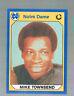 Mike Townsend Football Cards 1990 Notre Dame Collegiate Collection Prices