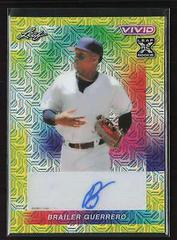 Brailer Guerrero [Yellow Mojo] #BA-BG1 Baseball Cards 2023 Leaf Vivid Autograph Prices