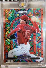Shohei Ohtani [Red Shimmer Prizm] #SG-3 Baseball Cards 2022 Panini Prizm Stained Glass Prices