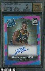 Donovan Mitchell [Autograph Pink] Basketball Cards 2017 Panini Donruss Optic Prices