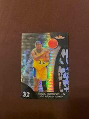 Magic Johnson [Black Refractor] Basketball Cards 2007 Finest Prices