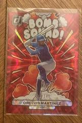 Orelvis Martinez [Red] #BS5 Baseball Cards 2023 Panini Donruss Bomb Squad Prices