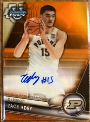 Zach Edey [Orange] #BCPA-ZE Basketball Cards 2023 Bowman Chrome University Prospects Autographs Prices