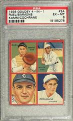 Cochrane, Kamm, Ruel, Simmons #3A Baseball Cards 1935 Goudey 4 in 1 Prices