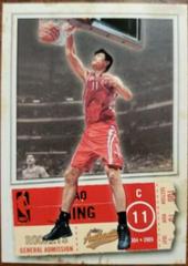 Yao Ming [Parallel 100] Basketball Cards 2004 Fleer Authentix Prices