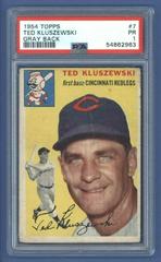 Ted Kluszewski [Gray Back] #7 Baseball Cards 1954 Topps Prices
