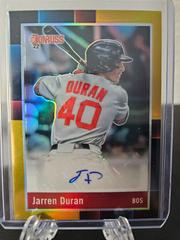 Jarren Duran [Gold] #R88S-DU Baseball Cards 2022 Panini Donruss Optic Retro 1988 Signatures Prices