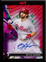 Bryce Harper [Red Wave Refractor] Baseball Cards 2021 Topps Finest Autographs Prices