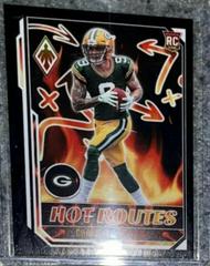 Christian Watson [Black] #HR-7 Football Cards 2022 Panini Phoenix Hot Routes Prices