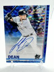 Austin Dean [Blue Refractor] Baseball Cards 2019 Topps Chrome Rookie Autographs Prices