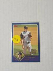 Brandon Webb #T169 Baseball Cards 2003 Topps Traded Prices
