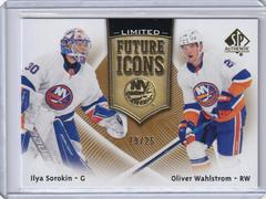 Ilya Sorokin, Oliver Wahlstrom [Limited] #FI-19 Hockey Cards 2021 SP Authentic Future Icons Prices