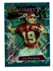 Joe Montana [Refractor] #90 Football Cards 1995 Topps Finest Prices