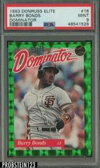 Barry Bonds #16 Baseball Cards 1993 Panini Donruss Elite Dominator Prices