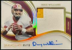 Doug Williams #13 Football Cards 2023 Panini Immaculate Premium Patch Autograph Prices