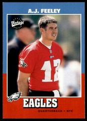 A.J. Feeley #249 Football Cards 2001 Upper Deck Vintage Prices