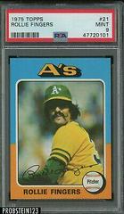 Rollie Fingers #21 Baseball Cards 1975 Topps Prices